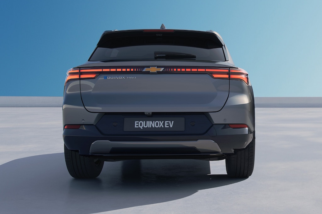 Design traseiro do novo Equinox SUV elétrico da Chevrolet